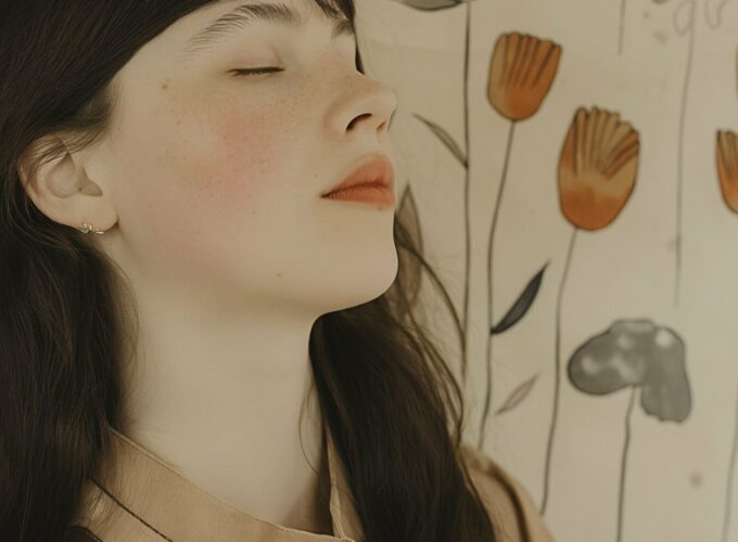 Serene Portrait of Young Woman