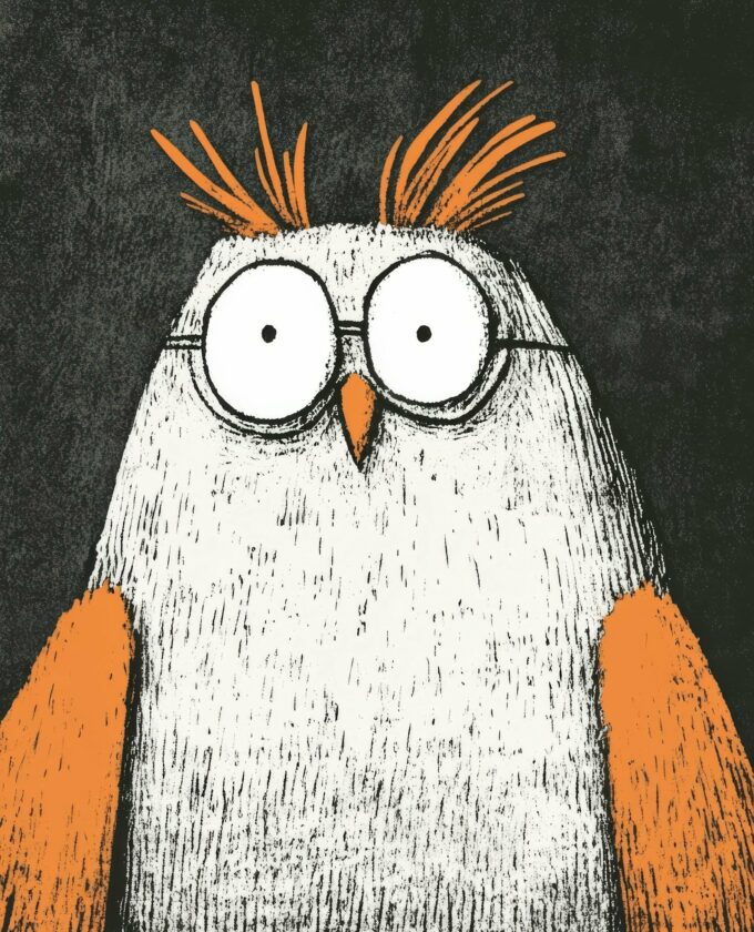 Whimsical Owl Illustration